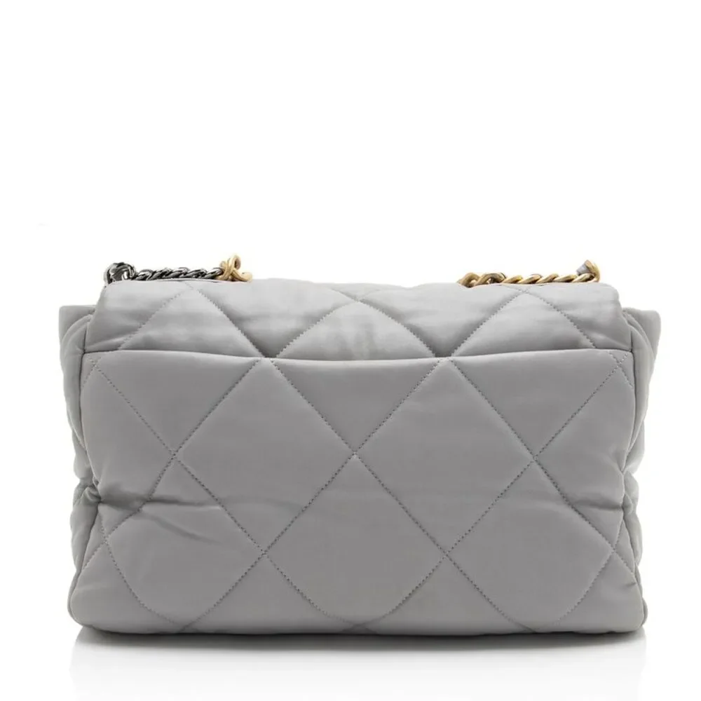 Chanel Lambskin 19 Maxi Flap Shoulder Bag